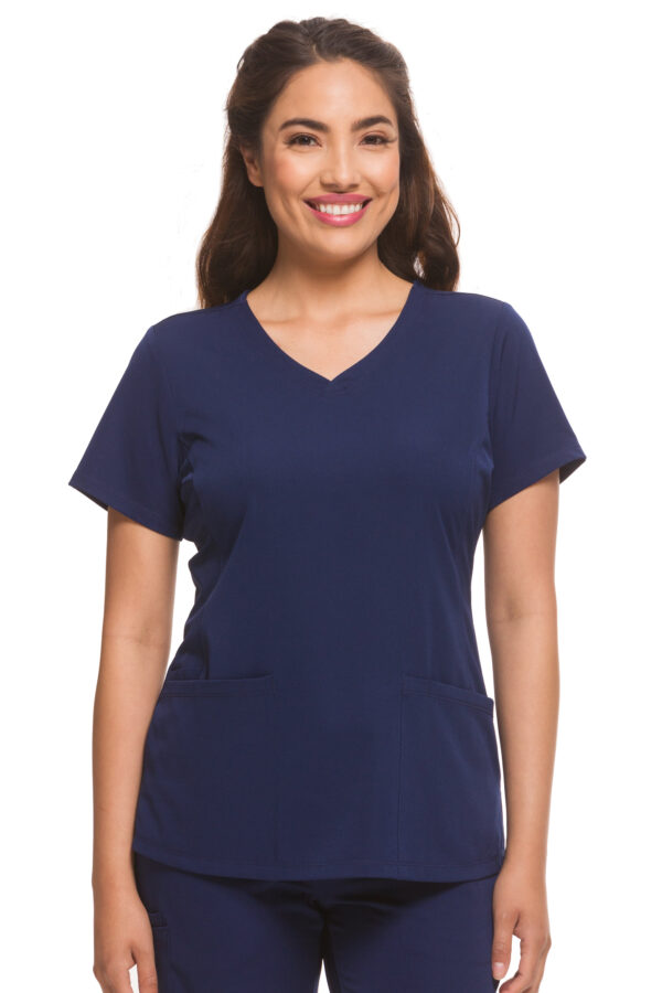 2500 HH Works Monica V-Neck Top Navy