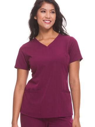 2500 HH Works Monica V-Neck Top Wine