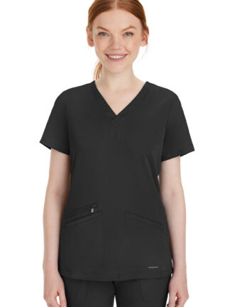 2530 HH Works Mariah V-Neck Top Black
