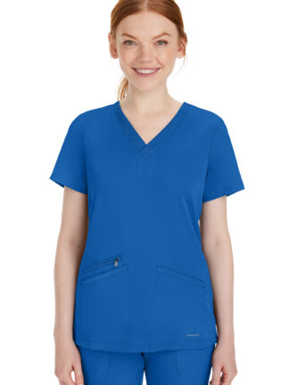 2530 HH Works Mariah V-Neck Top Royal