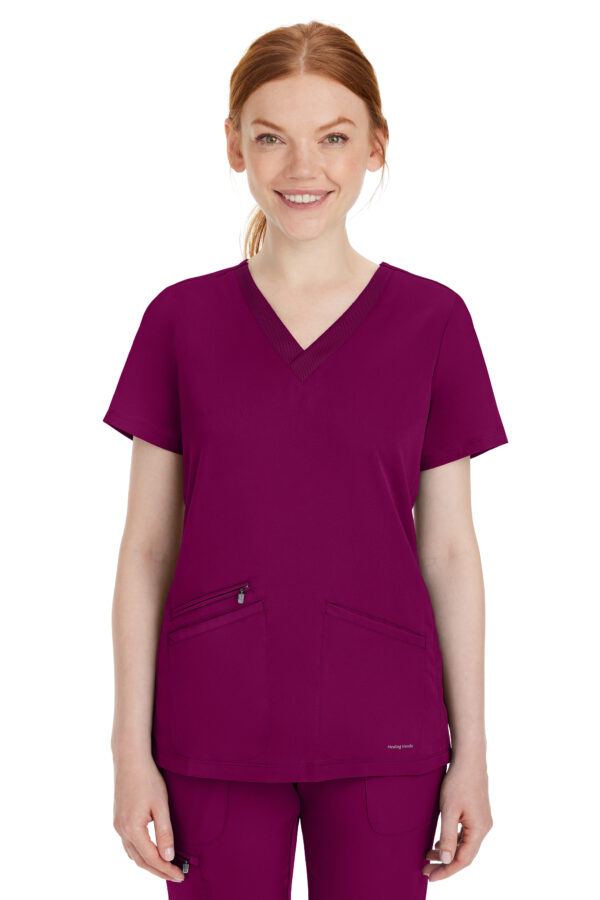 2530 HH Works Mariah V-Neck Top Wine