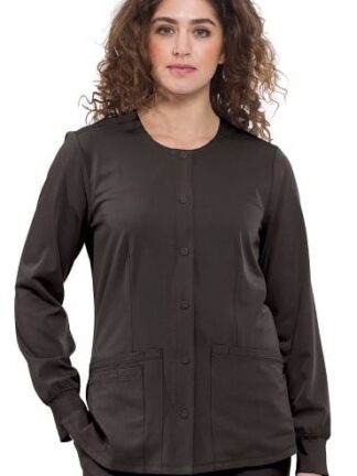 5500 HH Works Megan Snap Front Jacket Black