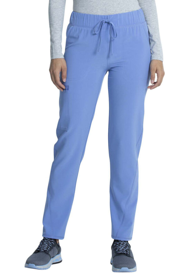 CKA184 Allura Mid Rise Tapered Leg Drawstring Pant Ceil Blue