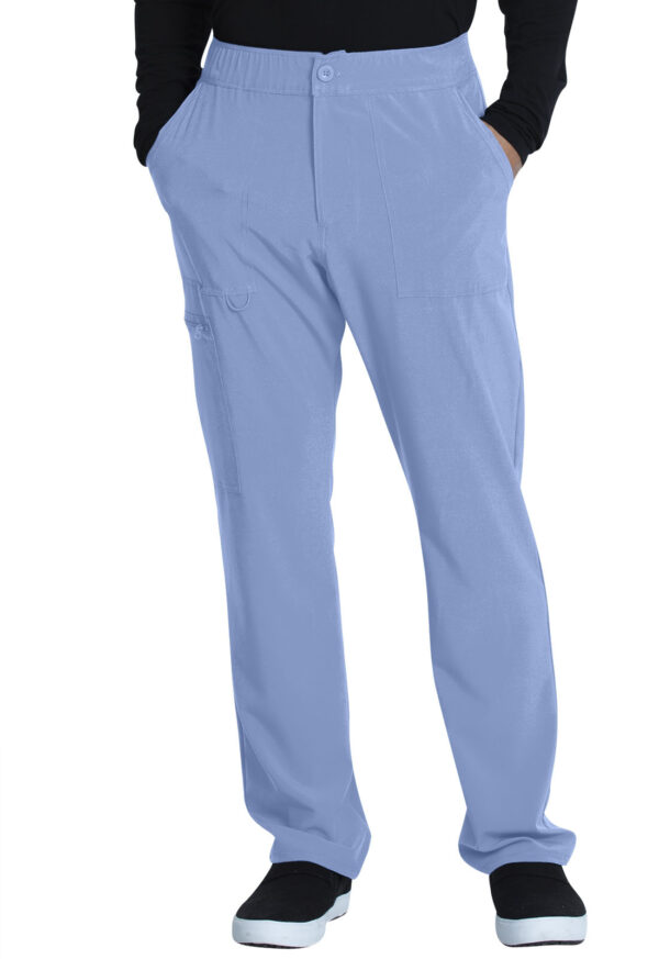CKA186 Allura Fly Front Cargo Pant Ceil Blue