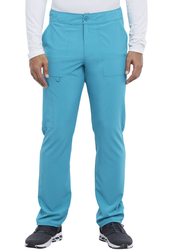 CKA186 Allura Fly Front Cargo Pant Teal Blue