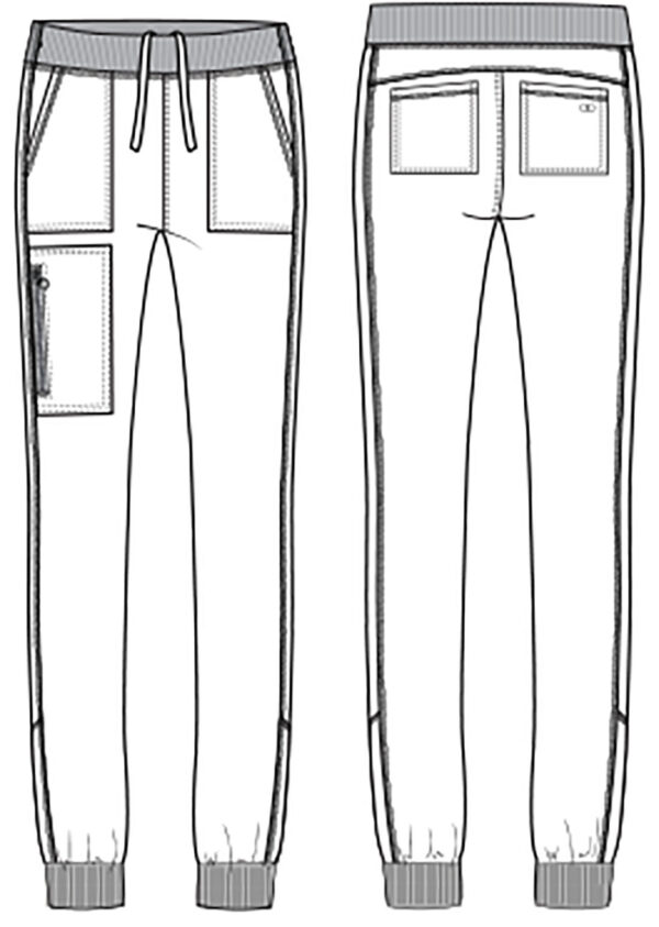CKA190 Allura Pull-On Jogger Pant Wine - Image 2