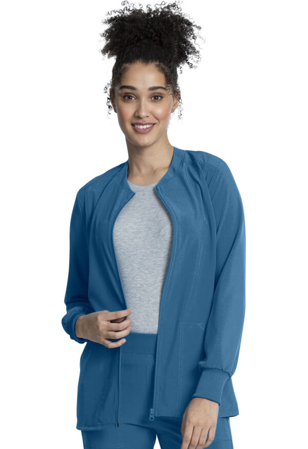 CKA384 Allura Zip-Front Jacket Caribbean Blue
