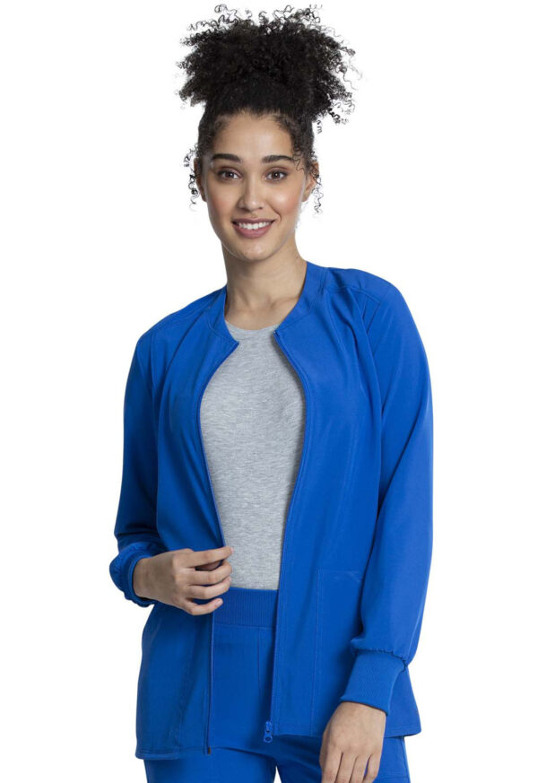CKA384 Allura Zip-Front Jacket Royal