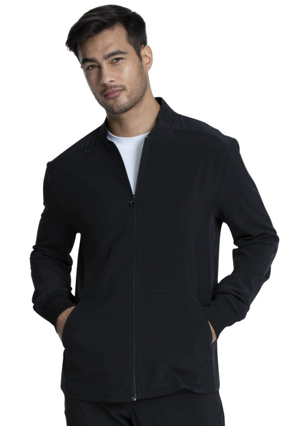 CKA387 Allura Zip-Front Jacket Black
