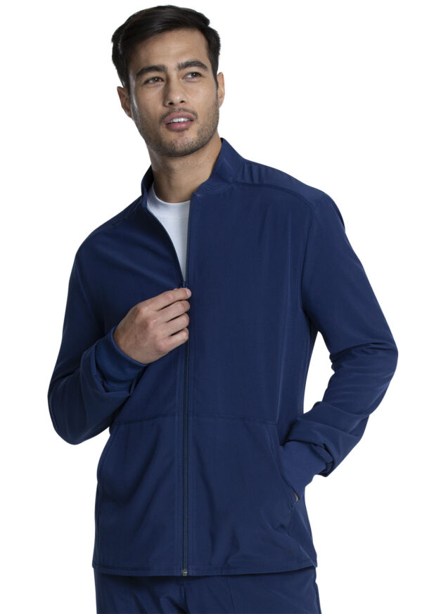 CKA387 Allura Zip-Front Jacket Navy