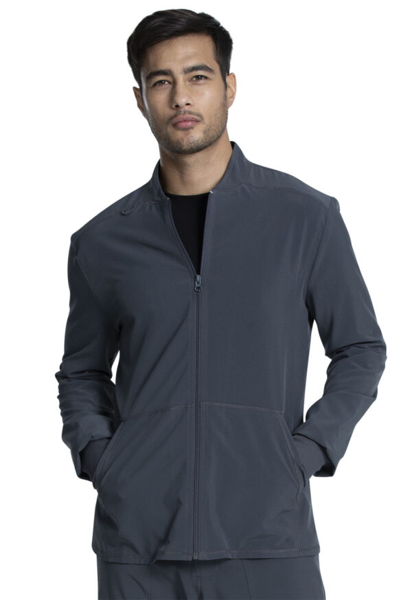 CKA387 Allura Zip-Front Jacket Pewter