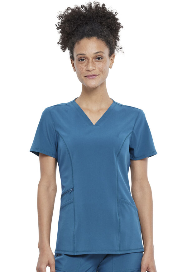 CKA684 Allura V-Neck Top Caribbean Blue