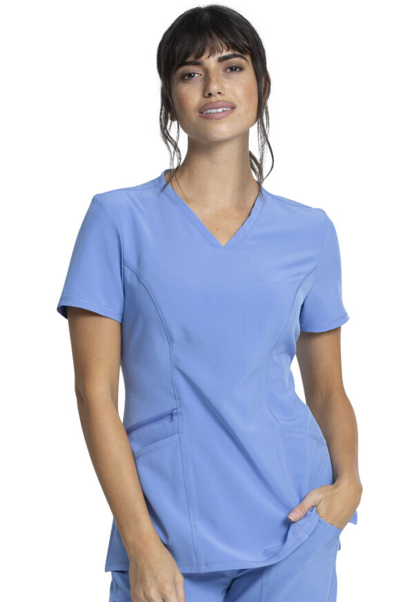 CKA684 Allura V-Neck Top Ceil Blue
