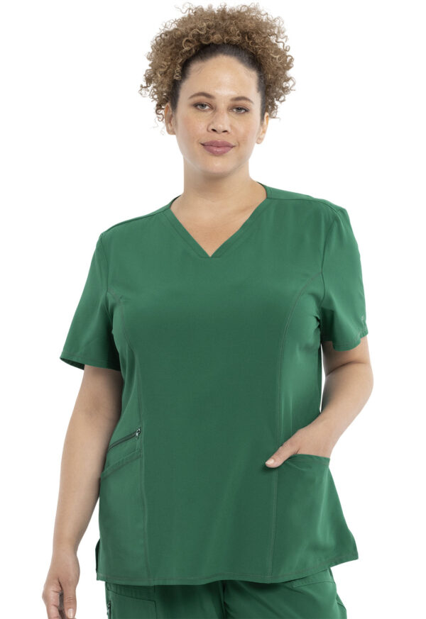 CKA684 Allura V-Neck Top Hunter