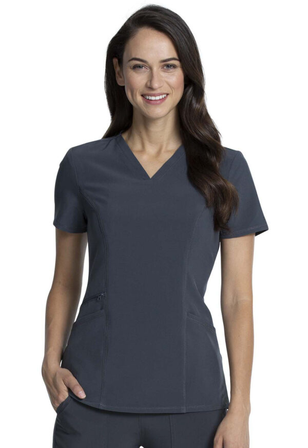 CKA684 Allura V-Neck Top Pewter