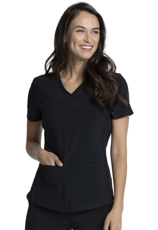 CKA685 Allura V-Neck Top Black