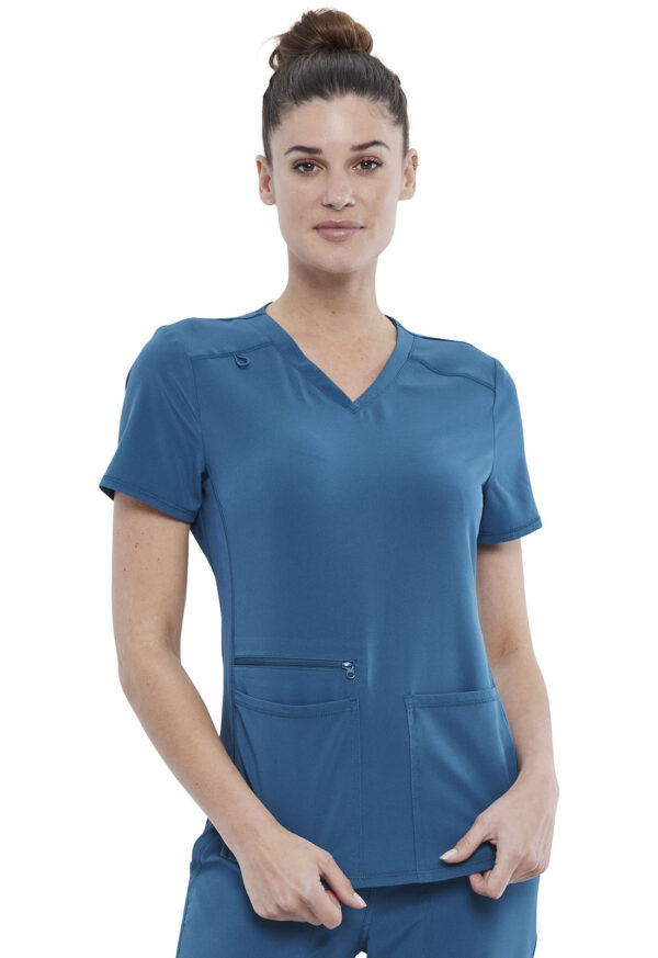 CKA685 Allura V-Neck Top Caribbean Blue
