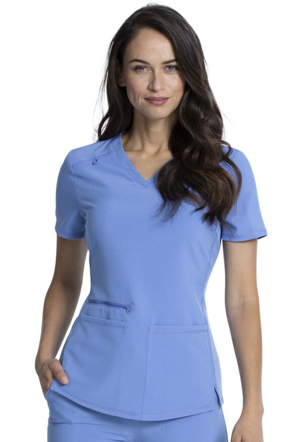 CKA685 Allura V-Neck Top Ceil Blue