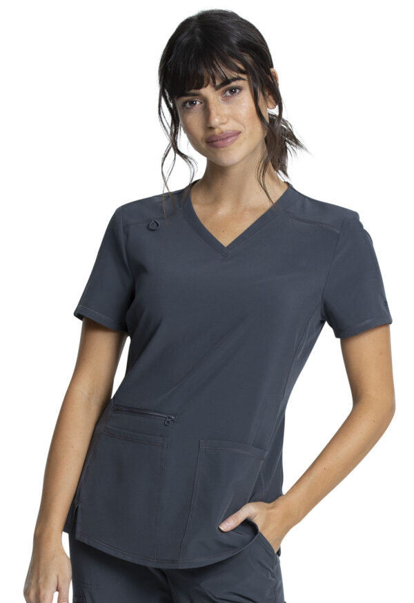 CKA685 Allura V-Neck Top Pewter