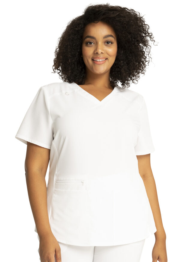 CKA685 Allura V-Neck Top White