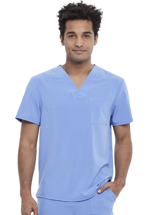 CKA689 Allura V-Neck Men's Tuckable Top Ceil Blue