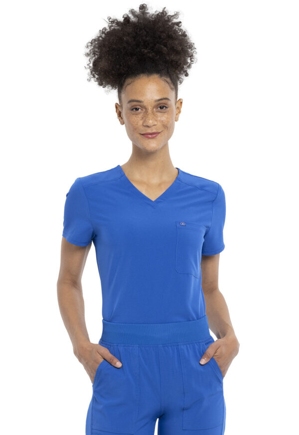 CKA690 Allura V-Neck Tuckable Top Royal