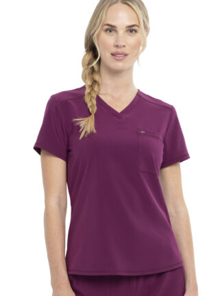 CKA690 Allura V-Neck Tuckable Top Wine