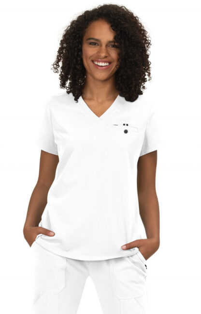 1010 Koi Next Gen Ready To Work 1 Pocket Top White