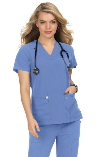 1019 Koi Next Gen Hustle and Heart Top Ceil Blue
