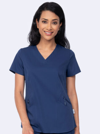 1084 Ava Therese Ava Knit Back Top Navy