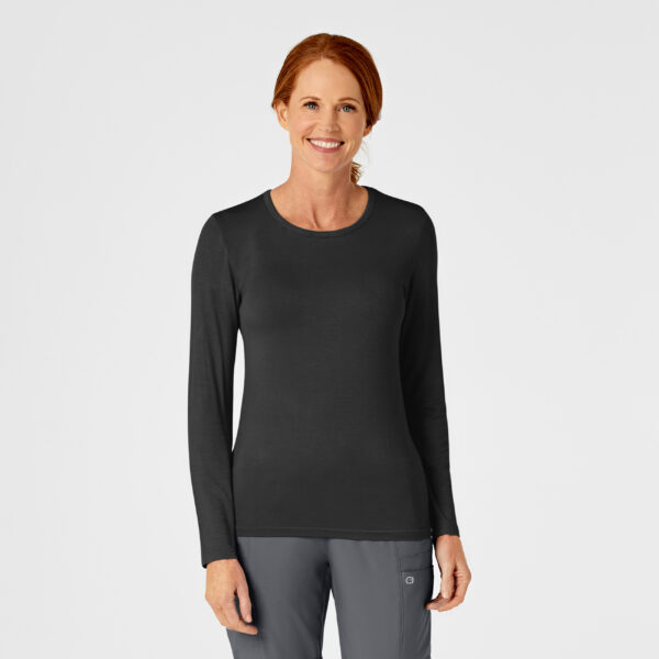 2009 Wink Wink Silky LS Viscose Rayon Tee Black