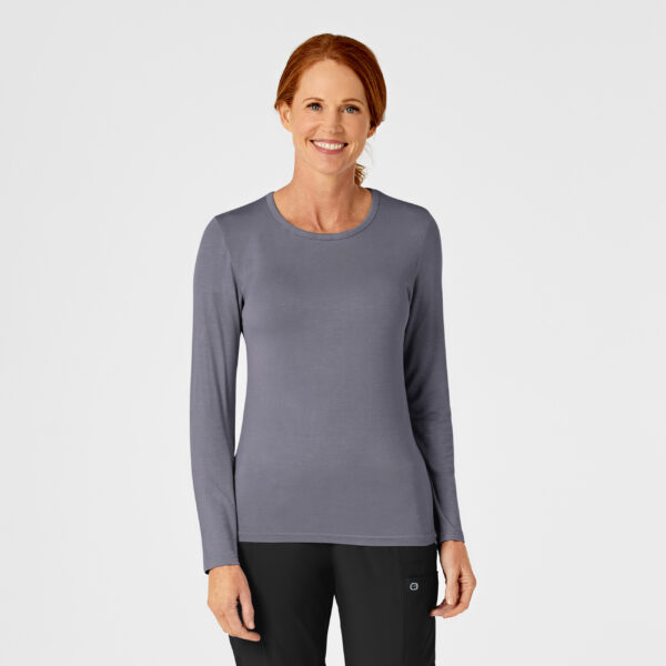 2009 Wink Wink Silky LS Viscose Rayon Tee Pewter