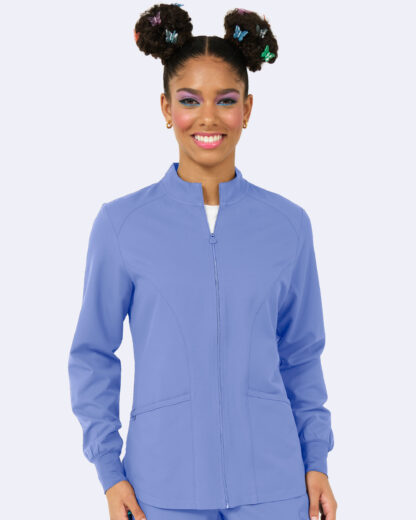 2056 Zavate Studio Comfort Warm Up Jacket Ceil Blue