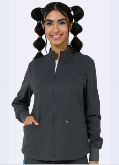 2056 Zavate Studio Comfort Warm Up Jacket Pewter