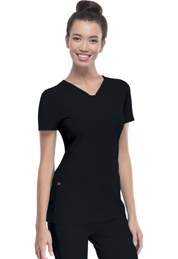 20710 HeartSoul V-Neck Top Black