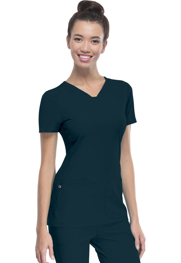 20710 HeartSoul V-Neck Top Caribbean Blue