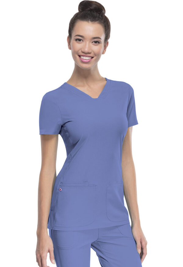 20710 HeartSoul V-Neck Top Ceil Blue