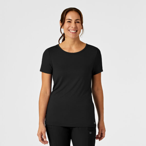 2209 Wink Wink Silky Short Sleeve Tee Black