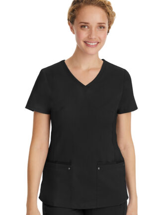 2245 Purple Label Juliet Yoga Top Black