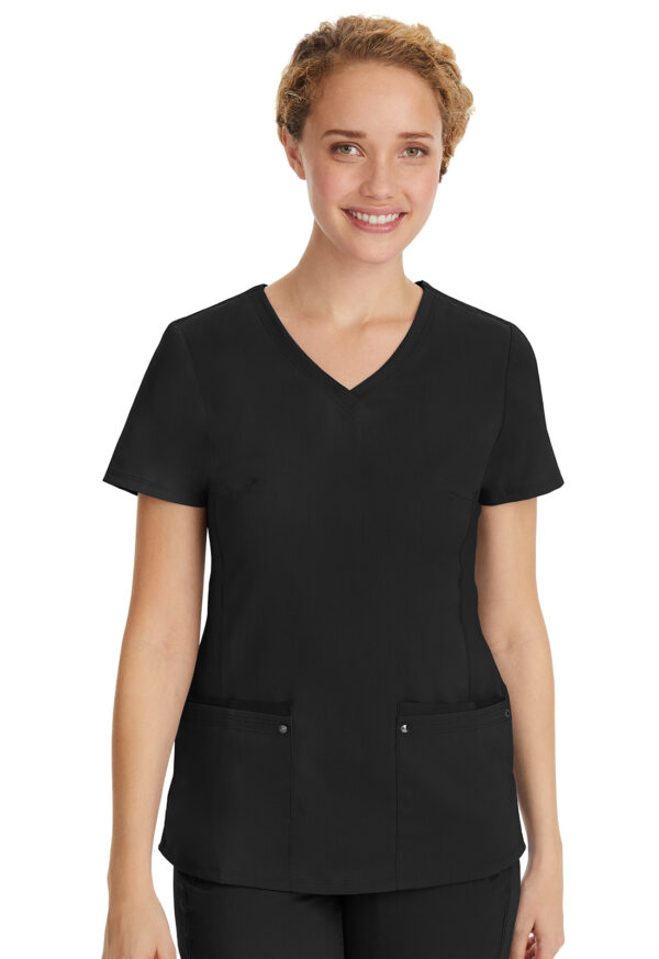 2245 Purple Label Juliet Yoga Top Black