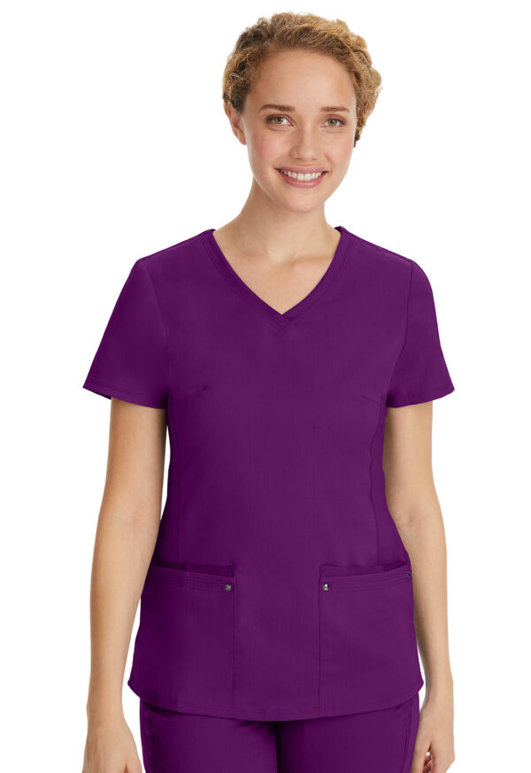 2245 Purple Label Juliet Yoga Top Eggplant