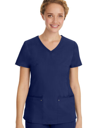 2245 Purple Label Juliet Yoga Top Navy