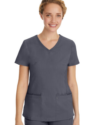 2245 Purple Label Juliet Yoga Top Pewter