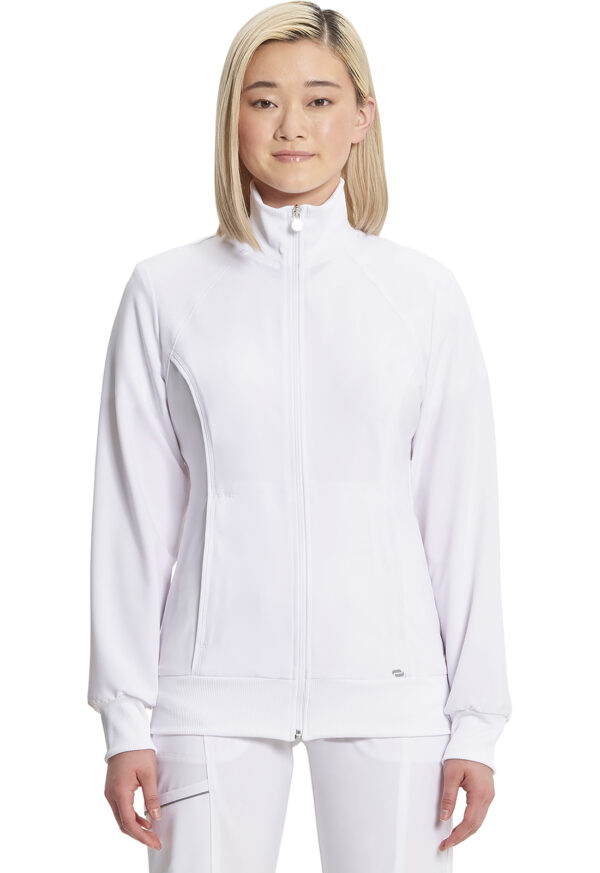 2391A Infinity Zip Front Jacket White