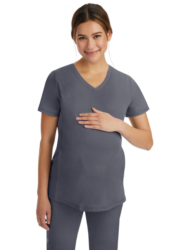 2510 Maternity Mila Maternity Top Pewter