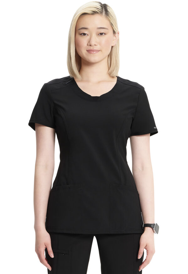 2624A Infinity Round Neck Top Black