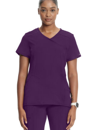 2624A Infinity Round Neck Top Eggplant