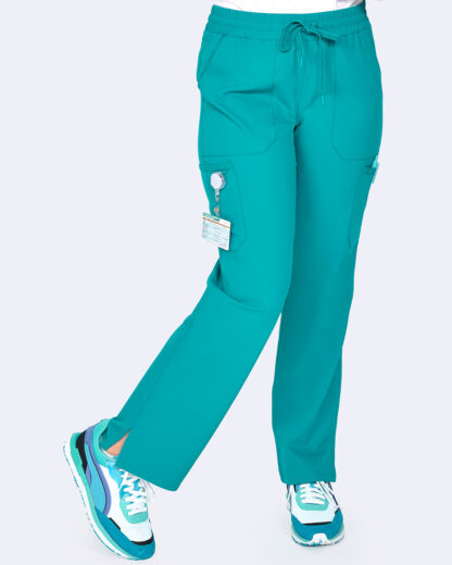 3063 Zavate Studio Energy Straight Leg Pant Teal Blue