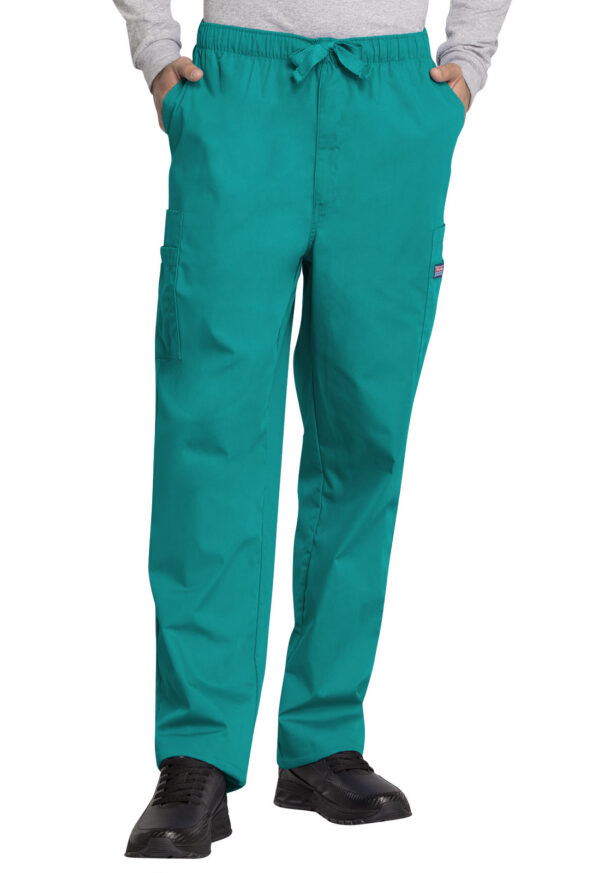 4000 Originals Fly Front Drawstring Pant Teal Blue