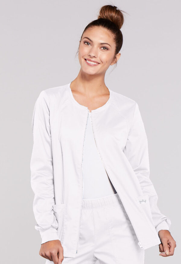 4315 Core Stretch Warm-Up Jacket White